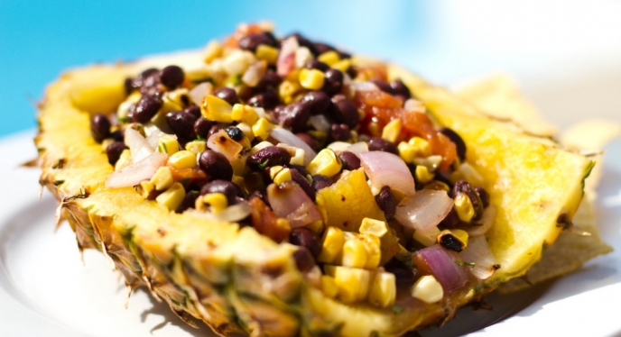 Grilled Pineapple Corn Salsa